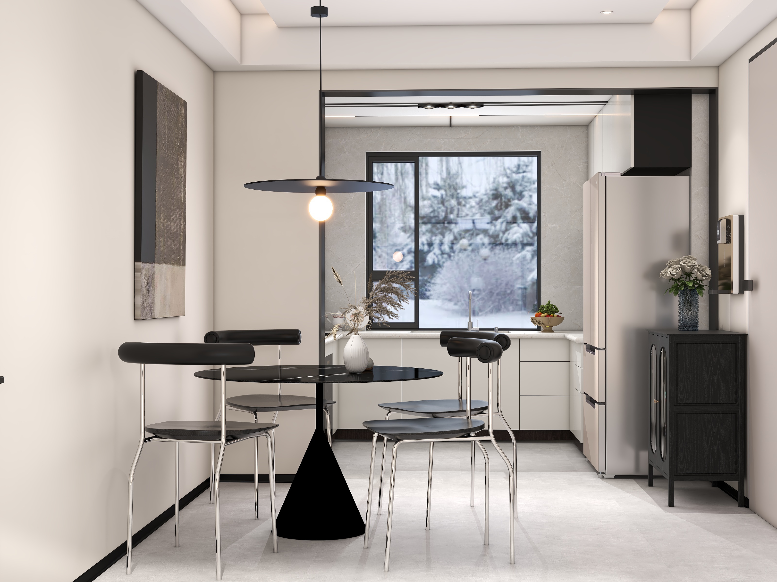 记得咬嘴唇-禁欲风  独居 120平方-装修设计方案