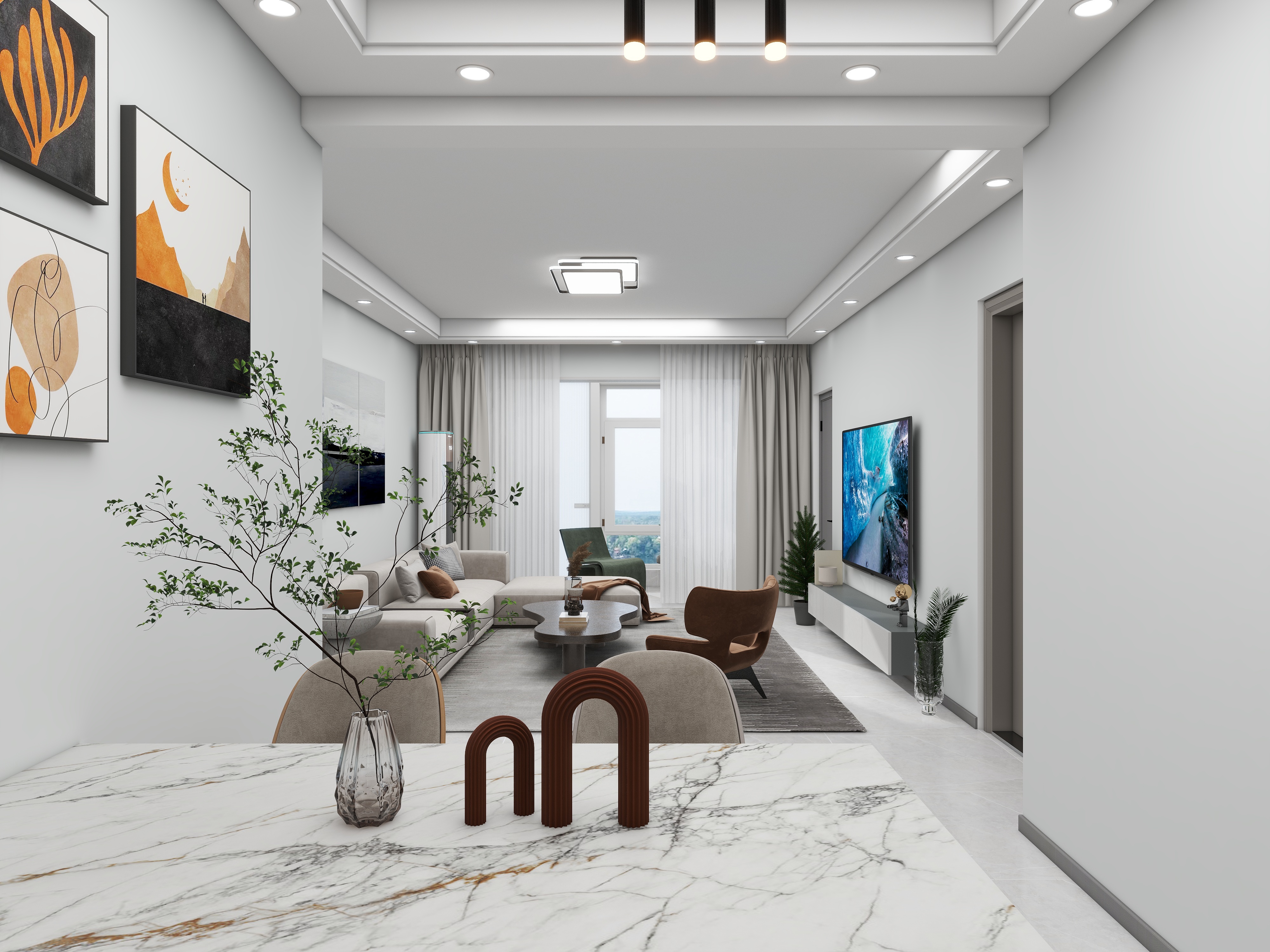 日照慧享家装饰装修与设计-赢兴园9-1-101户型-装修设计方案