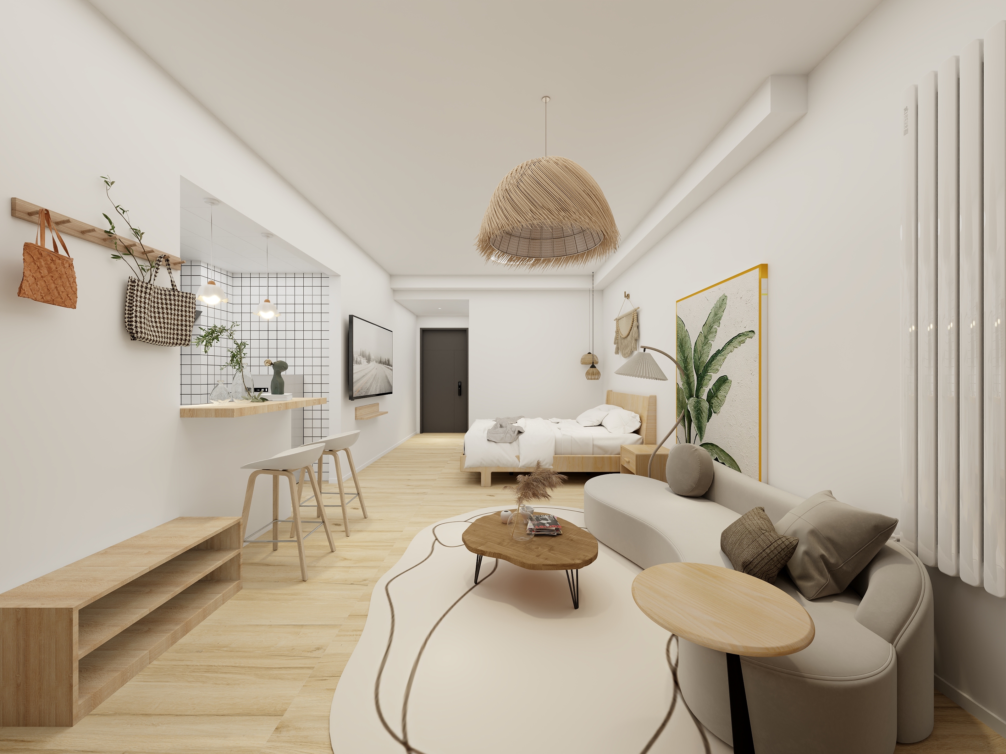 小鹿设计-雁北路（民宿）装修效果图