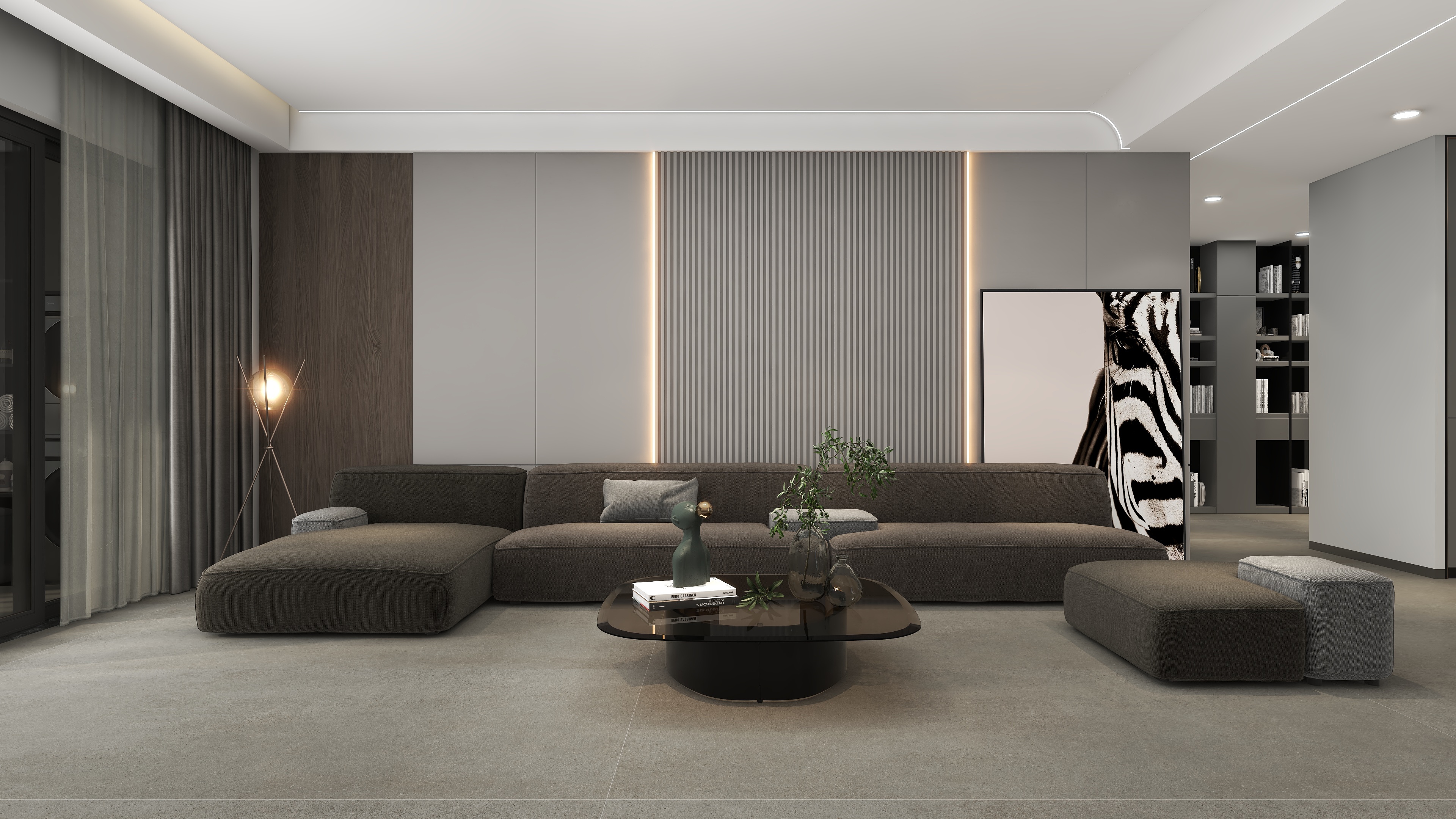 kuchao107-现代简约风格装修效果图