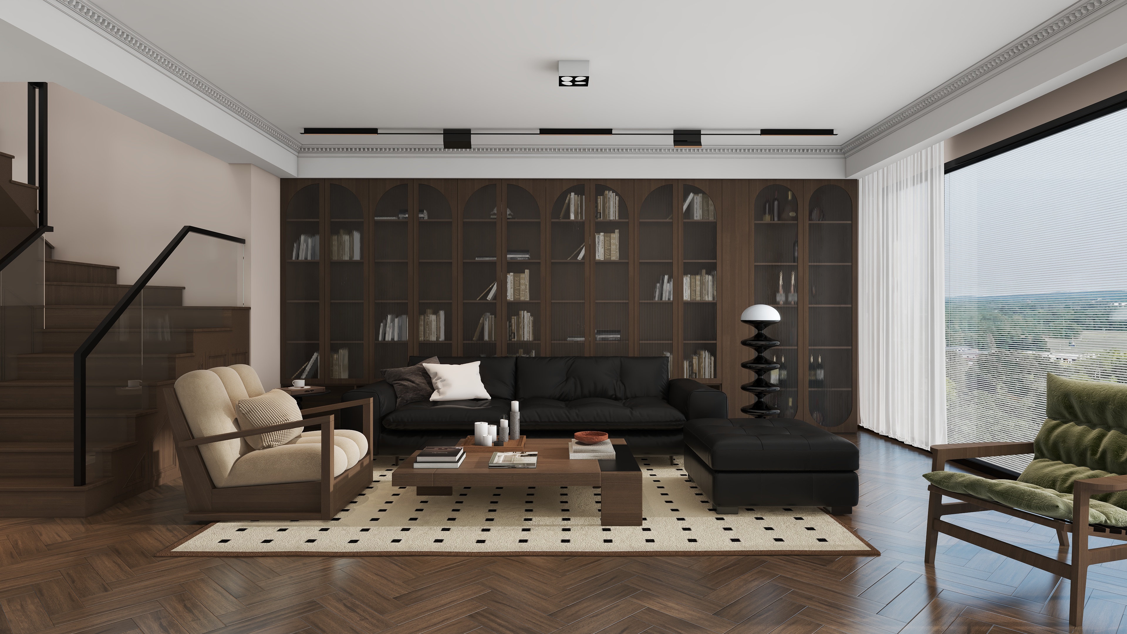 柒景设计-中古-装修设计方案