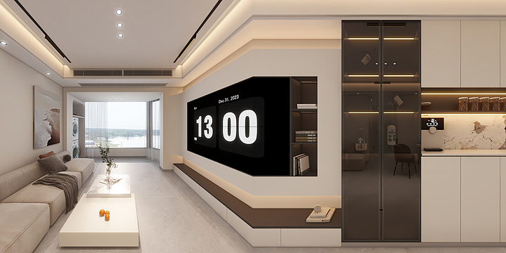 三屹设计蔡镓铠-轨道御玺君临湾1-2501效果图-装修设计方案