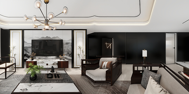 织宅设计|空间营造-梁靖(效果)_1-装修设计方案