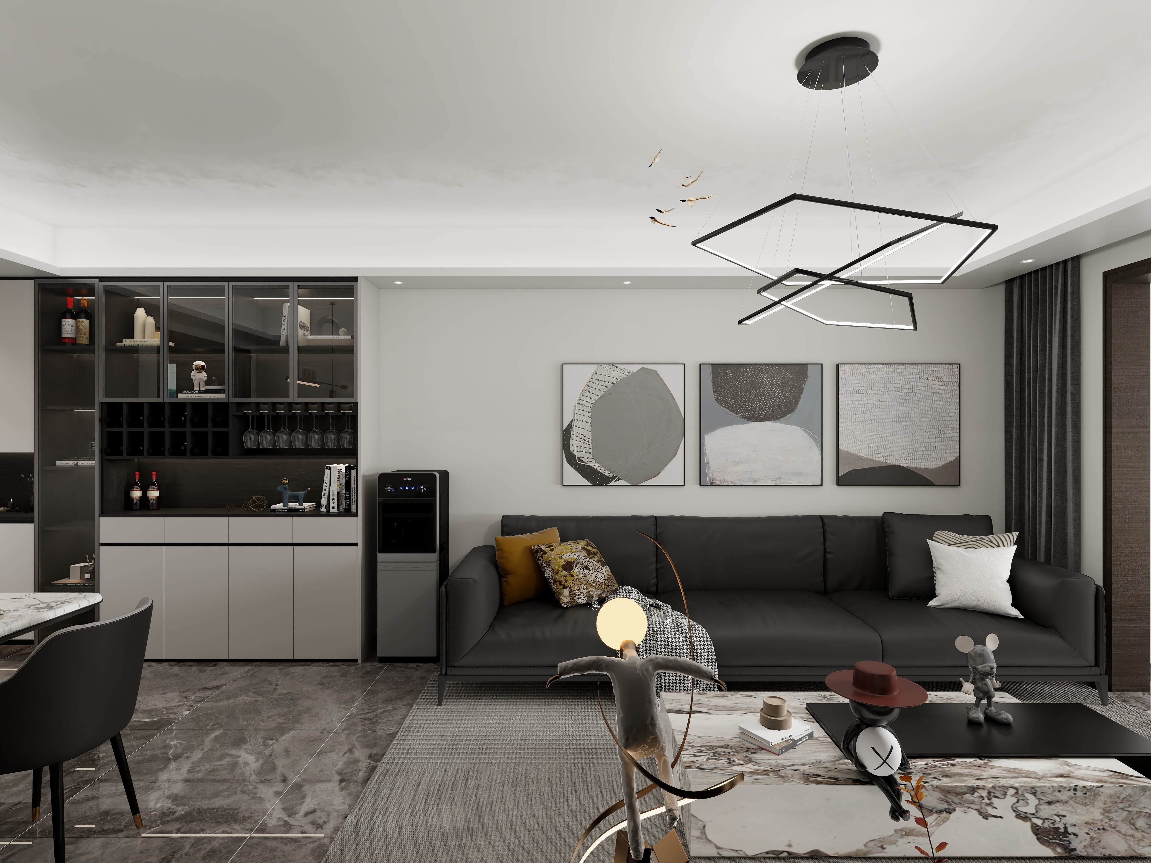 美歌设计-A VANKE翰林 ┃ 9幢-1603  Mr.Wang-装修设计方案