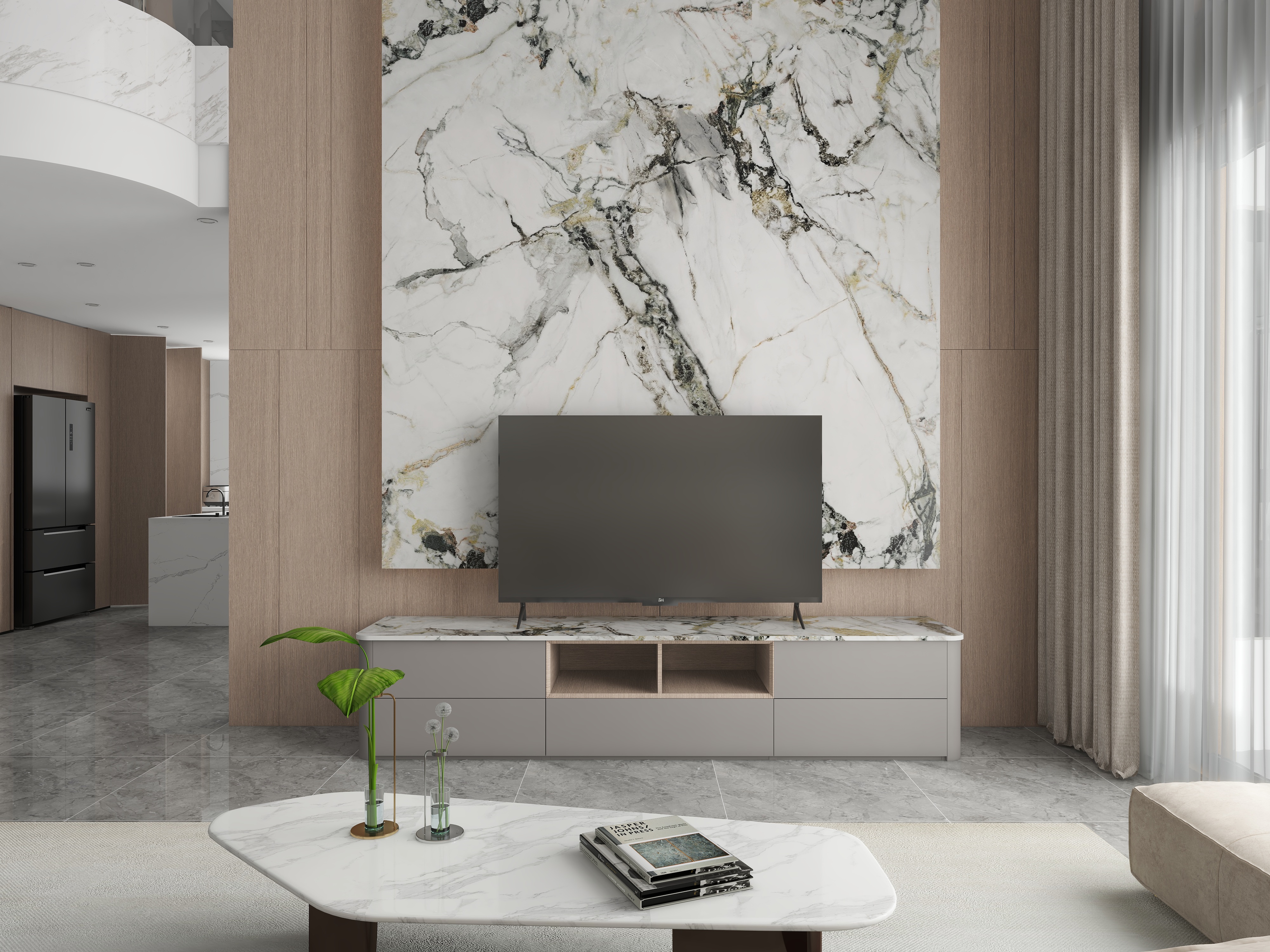 张士博-景湖蓝郡别墅全屋定制效果-装修设计方案