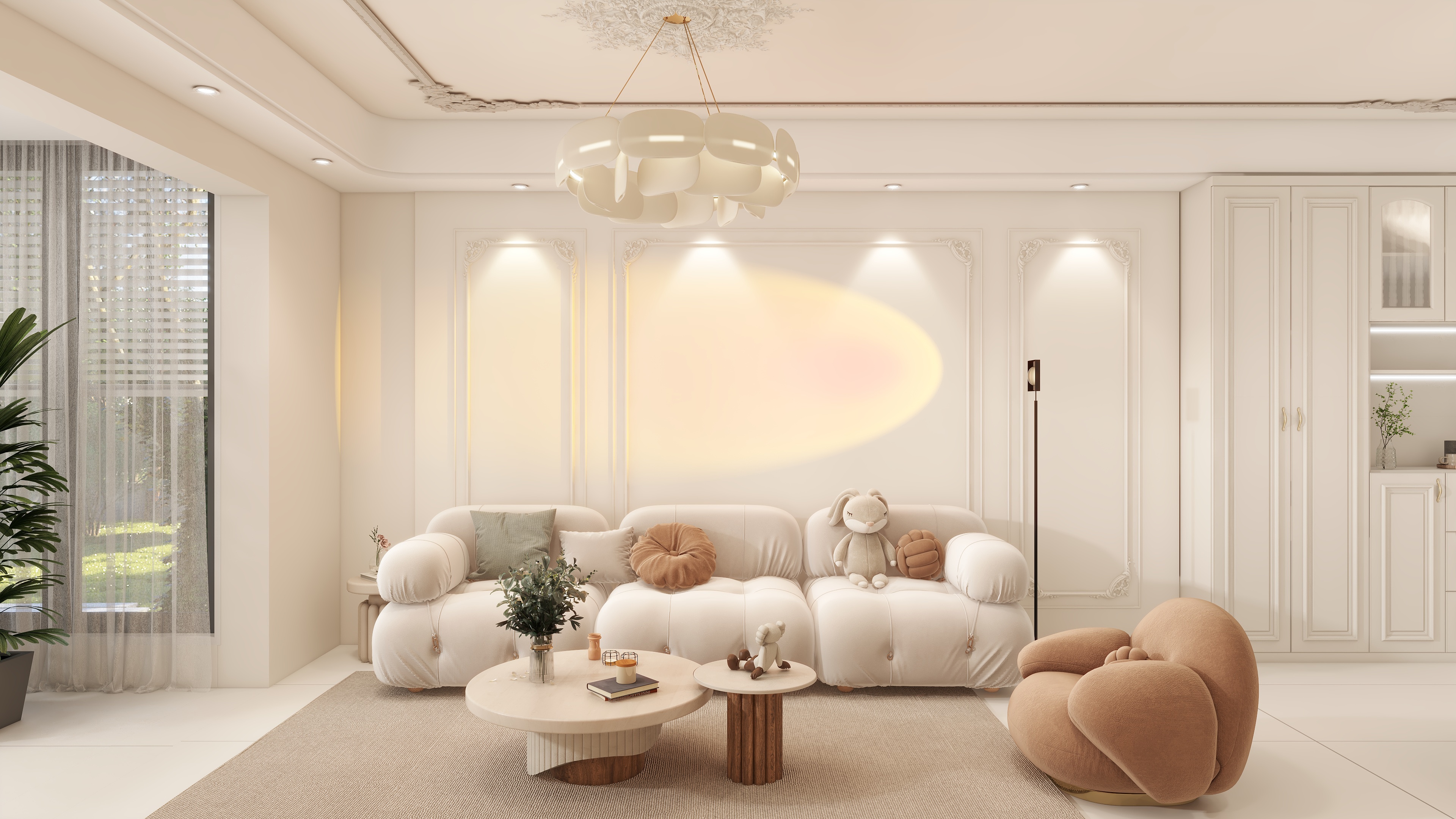 weixhmgJ-龙光玖誉城奶油102㎡4室装修效果图