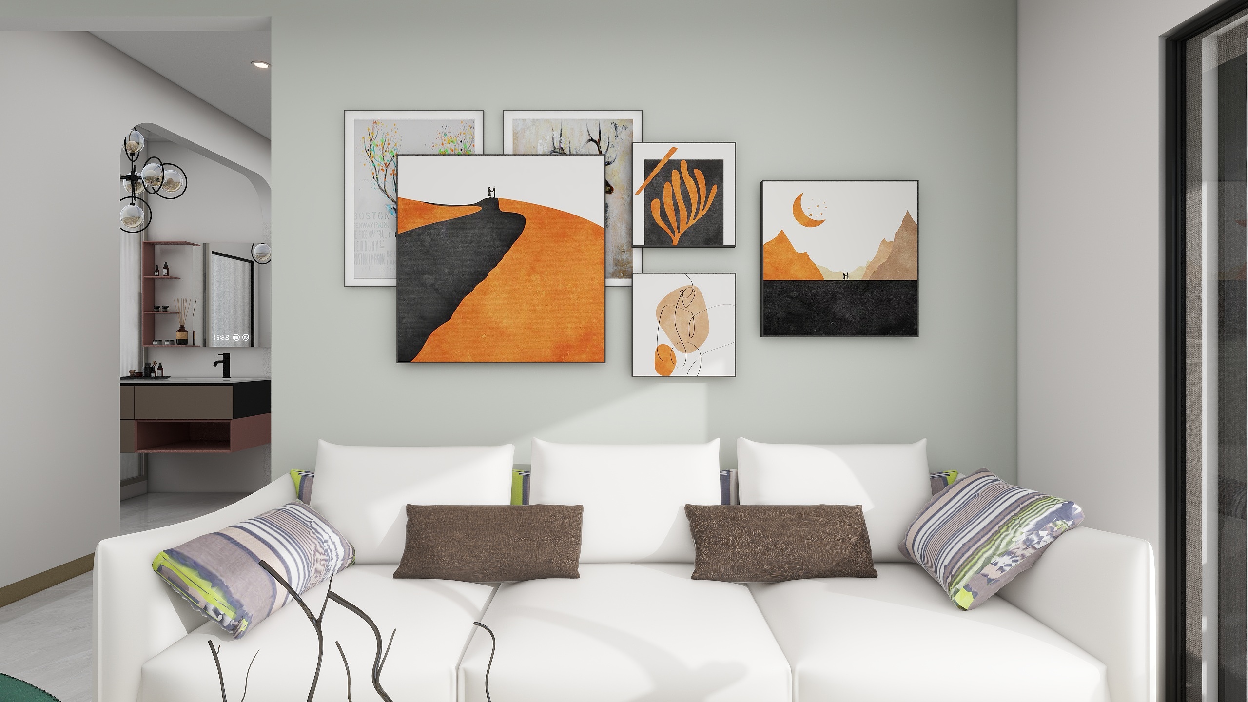 刘振-郑州洺悦天玺96㎡3室-装修设计方案