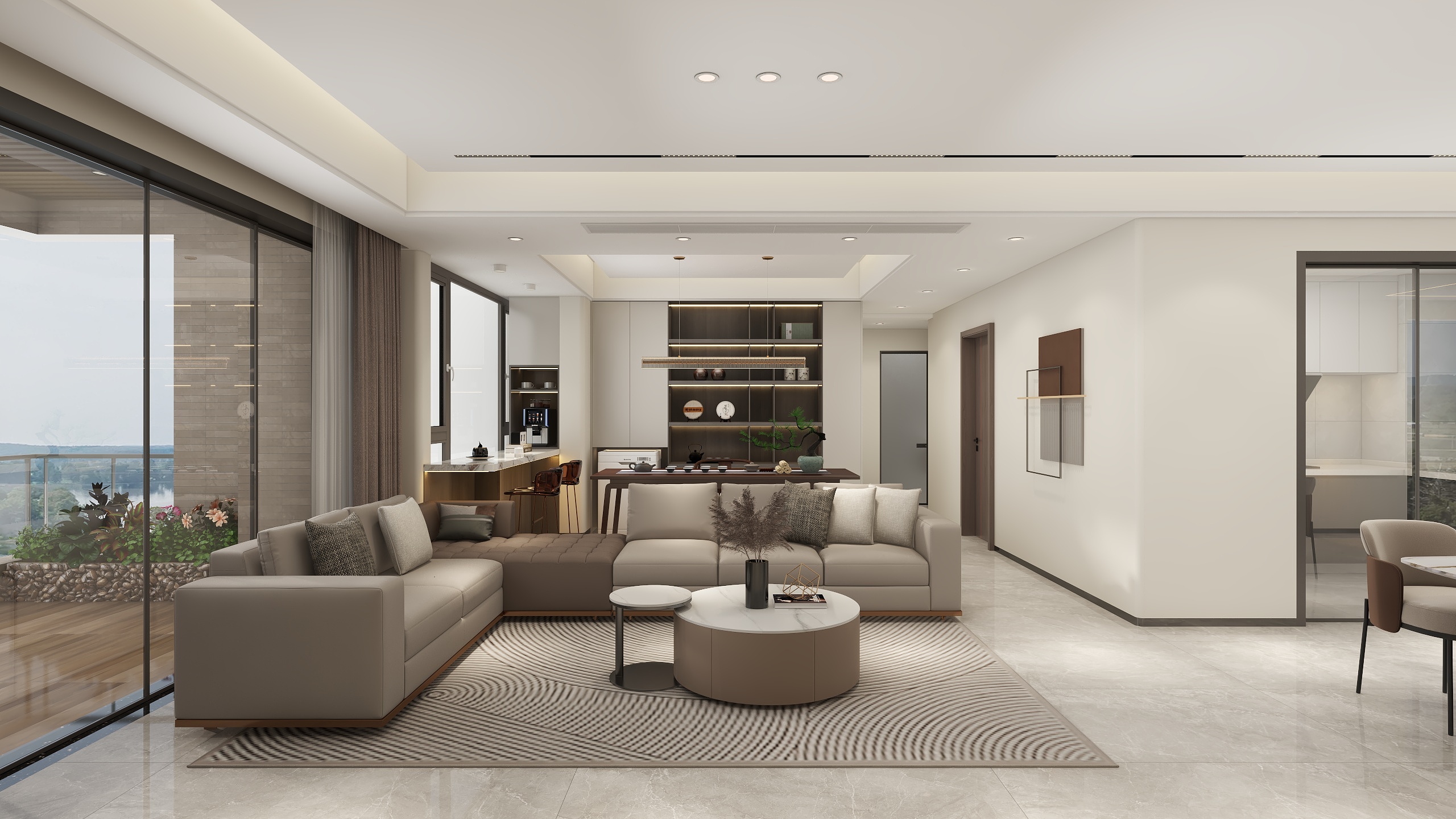 惠州装修找沫竹-江湾南岸-暮啡装修效果图