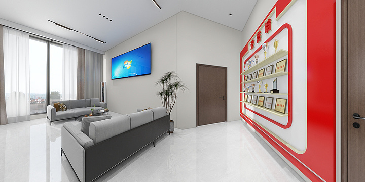 装饰设计YJ-剑门关天立学校家长接待中心-装修设计方案