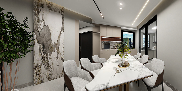 Designer-K-北川万达田总雅居-装修设计方案