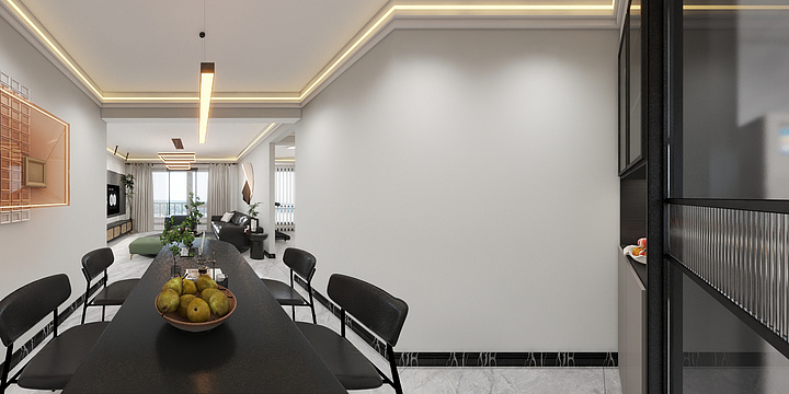 乔奕-麒麟华府1-701.1.0现代简约风-装修设计方案