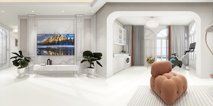 江湖修道心-法式奶油-装修设计方案