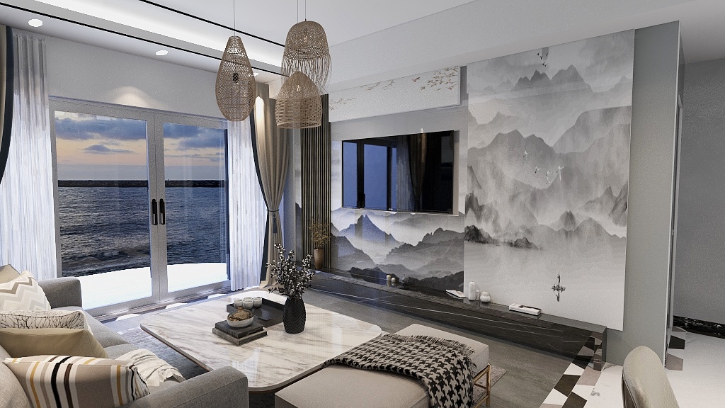 吴洁MARiA-保利东湾86㎡2室-装修设计方案