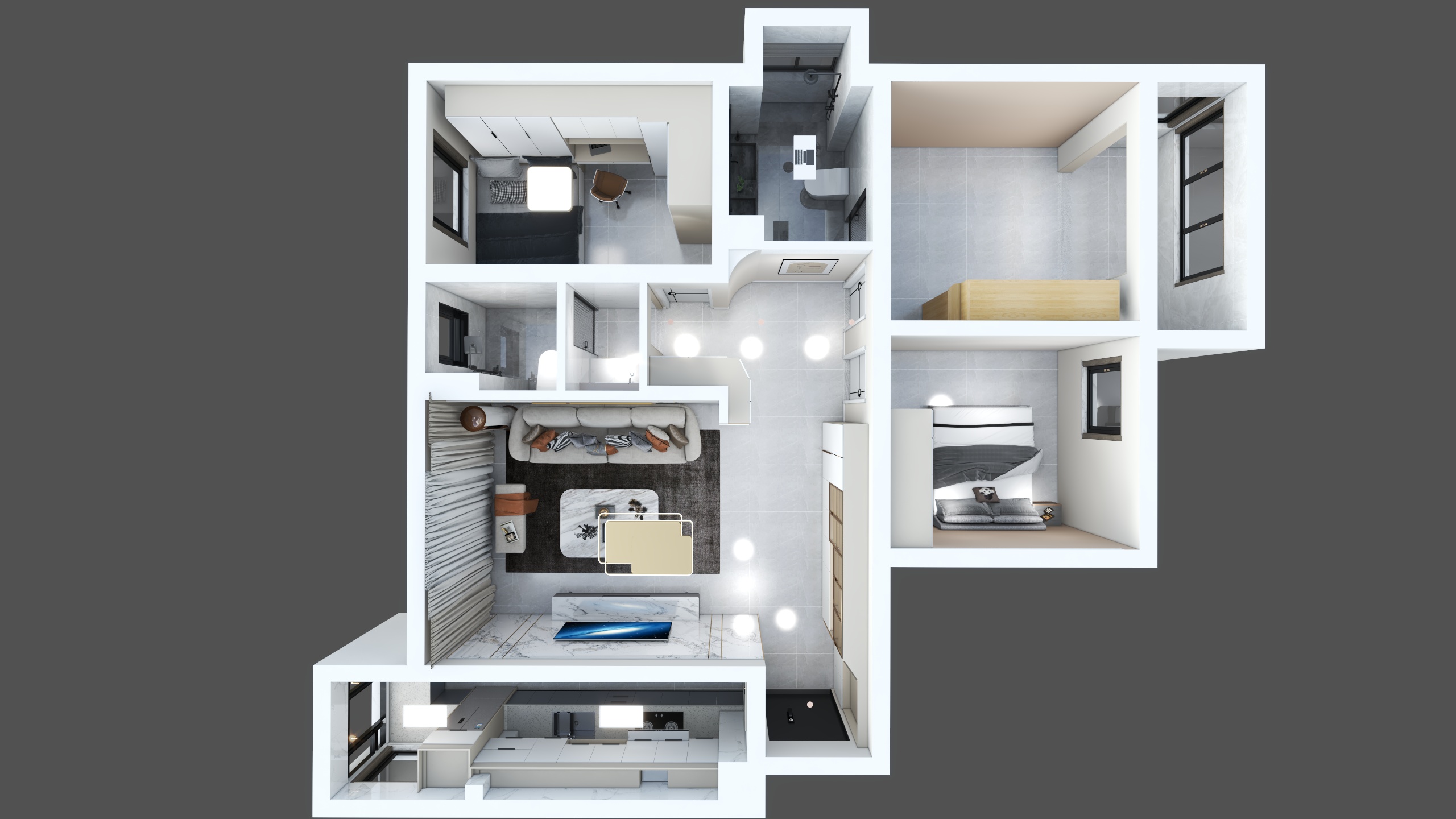 筑森绘图-现代颐和园1#1-装修设计方案