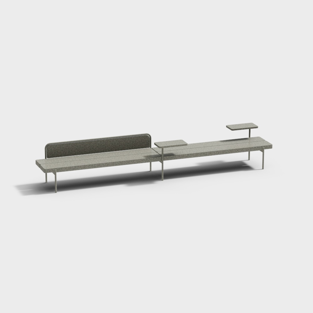 Steelcase Lounge benches3D模型