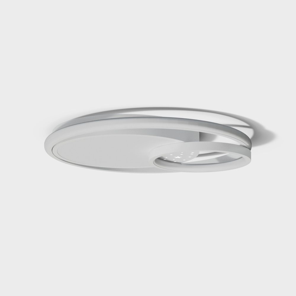现代圆环吸顶灯3D模型