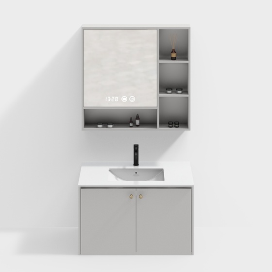 Modern sink bathroom cabinet