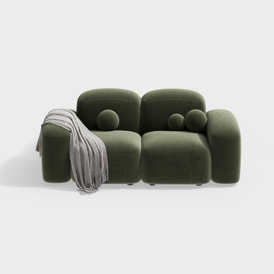 Green loveseat