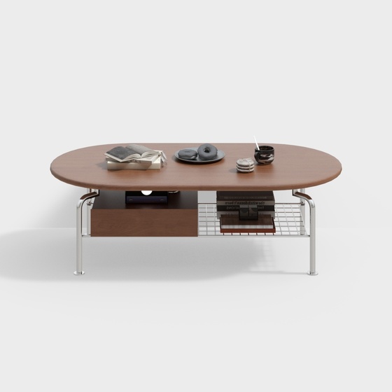 Modern Rounded Corner Coffee Table