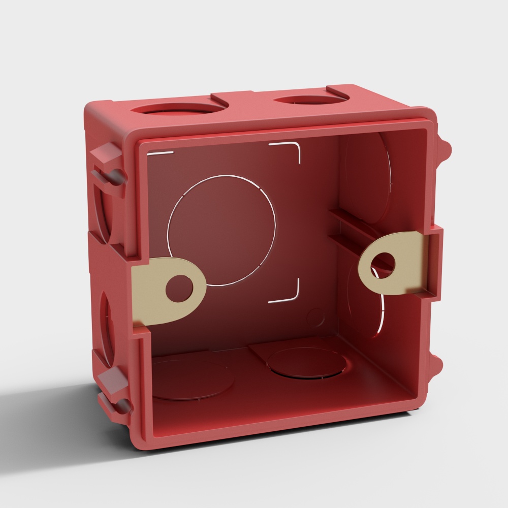 强电接线盒3D模型