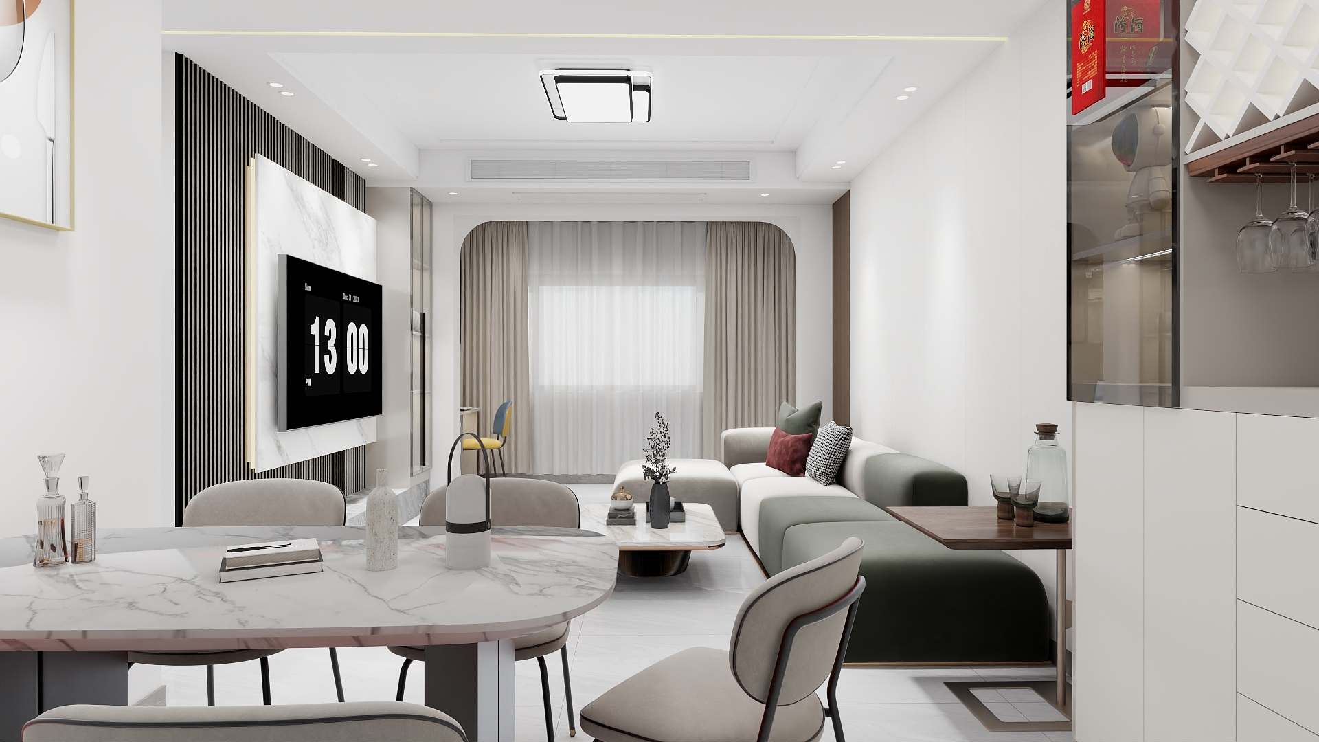 御庭装饰18282572118-逸都江城89㎡3室-装修设计方案