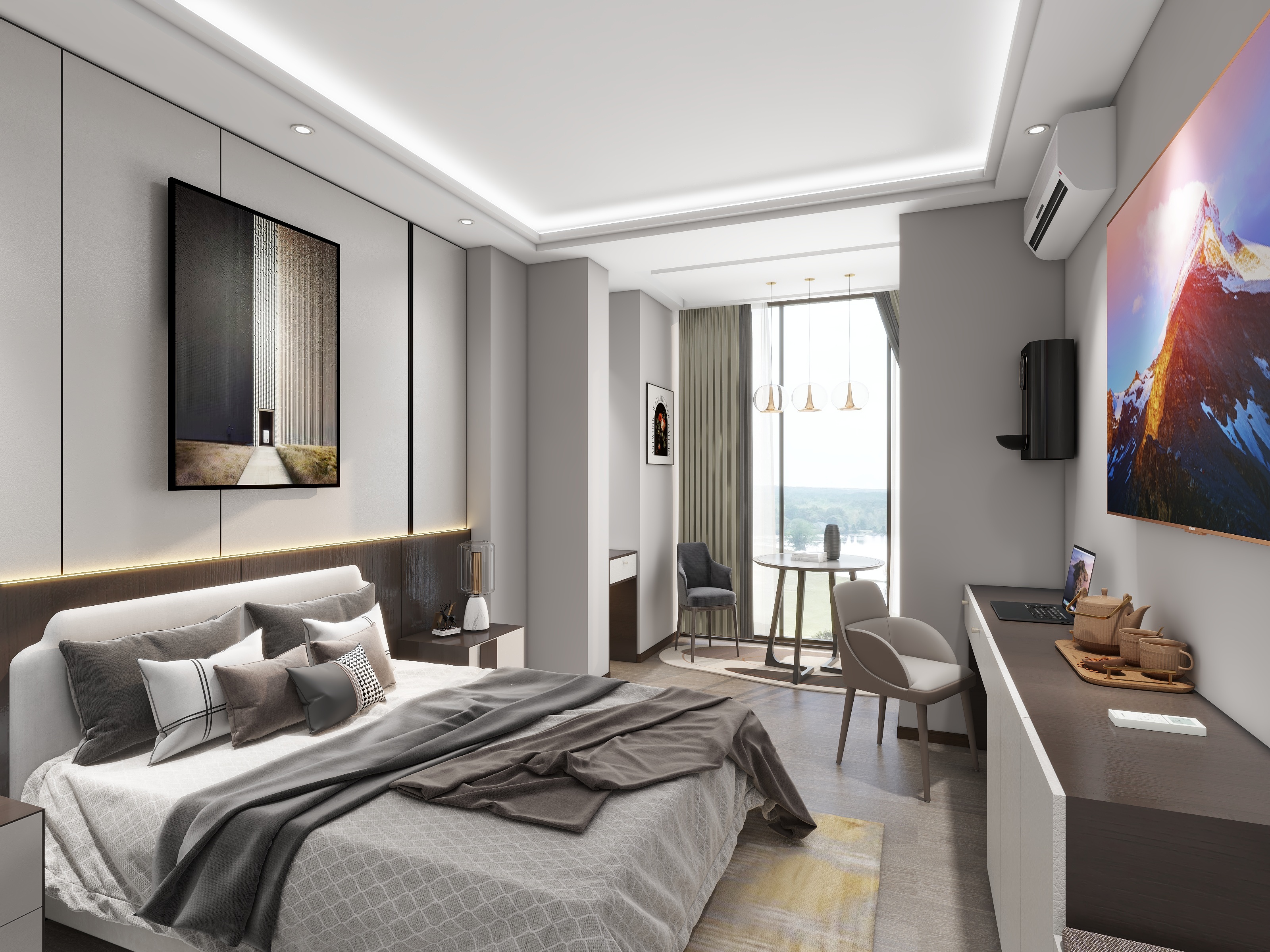 简言@全案设计-公寓酒店现代风-装修设计方案