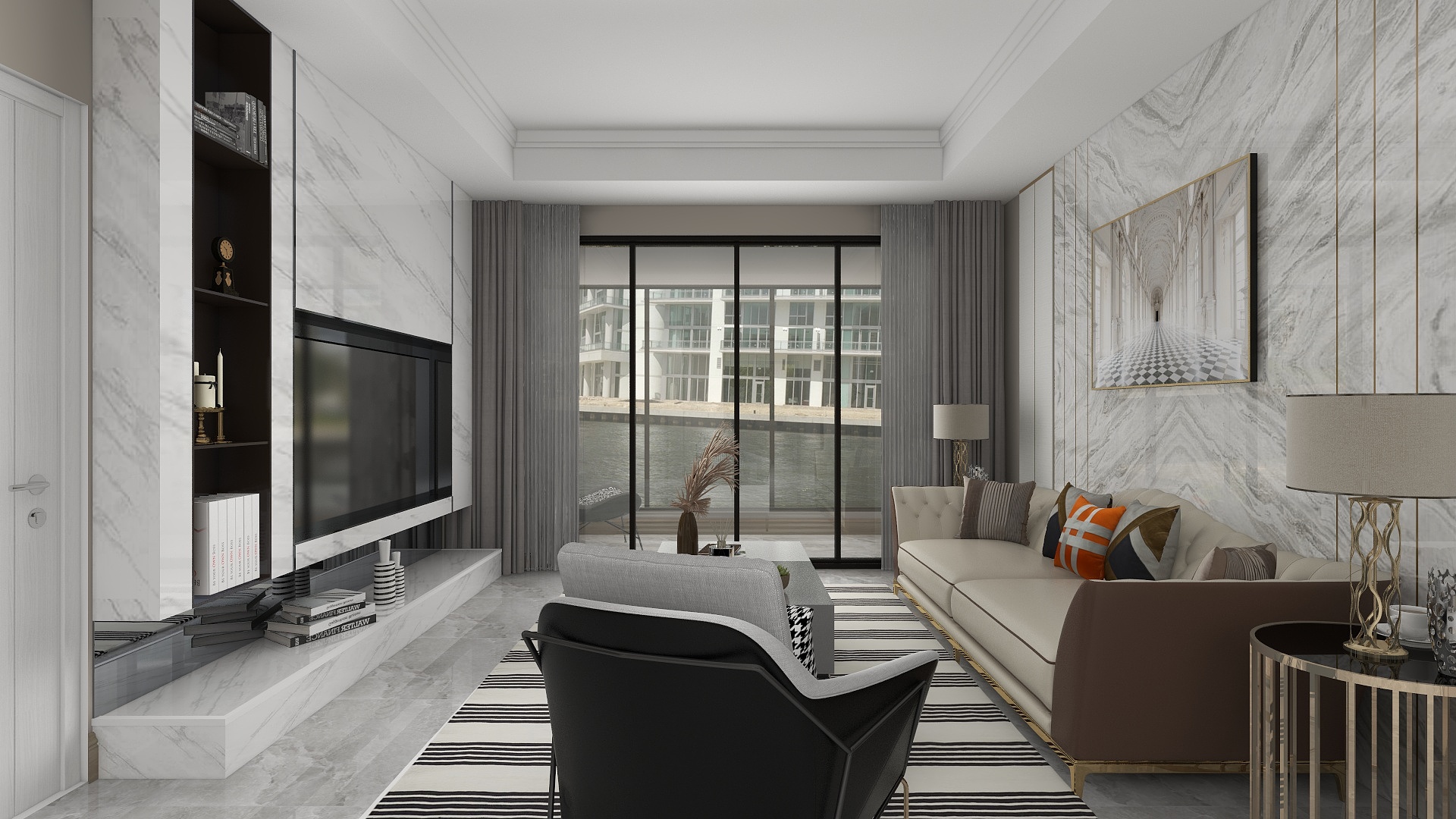 长治室内设计-欧亚小镇134㎡3室-装修设计方案