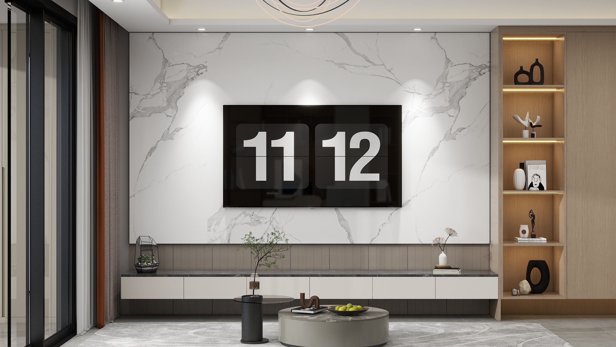 宜乐居智能家居-华侨城龙湖启元营销中心130㎡3室-装修设计方案