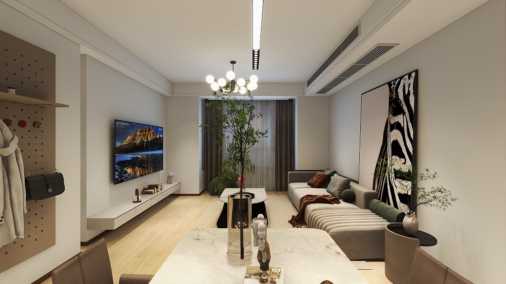 设计师-凡工-向阳雅居陈总雅居效果图-装修设计方案