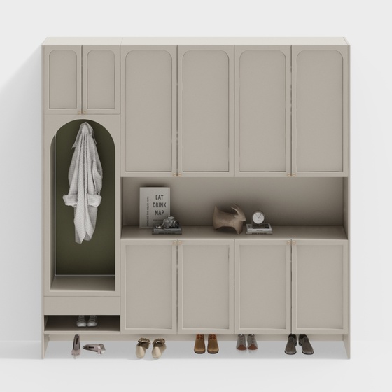 Creme fraiche style shoe cabinet