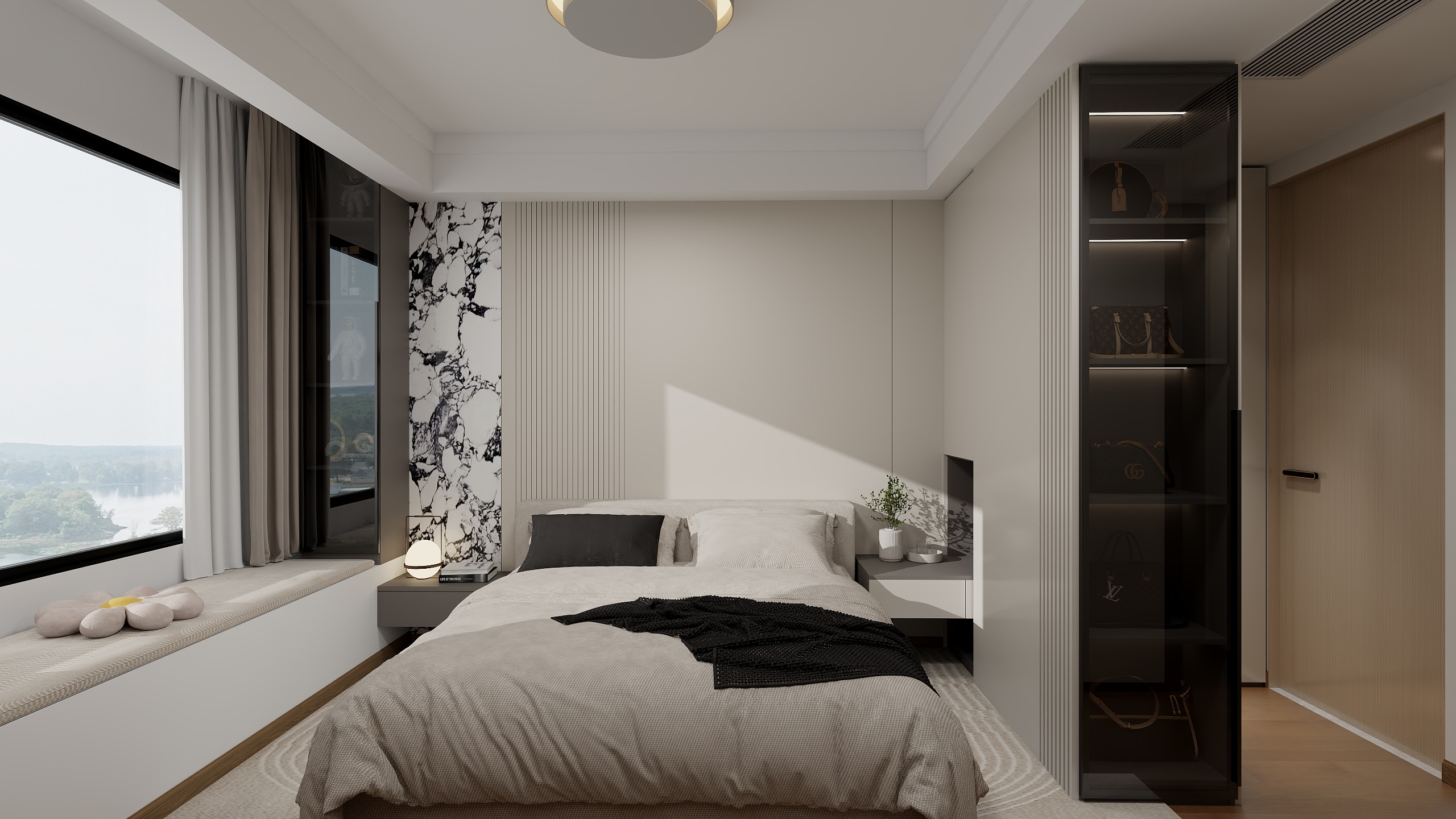 设计王征-融创·未来云帆城100㎡1室-装修设计方案