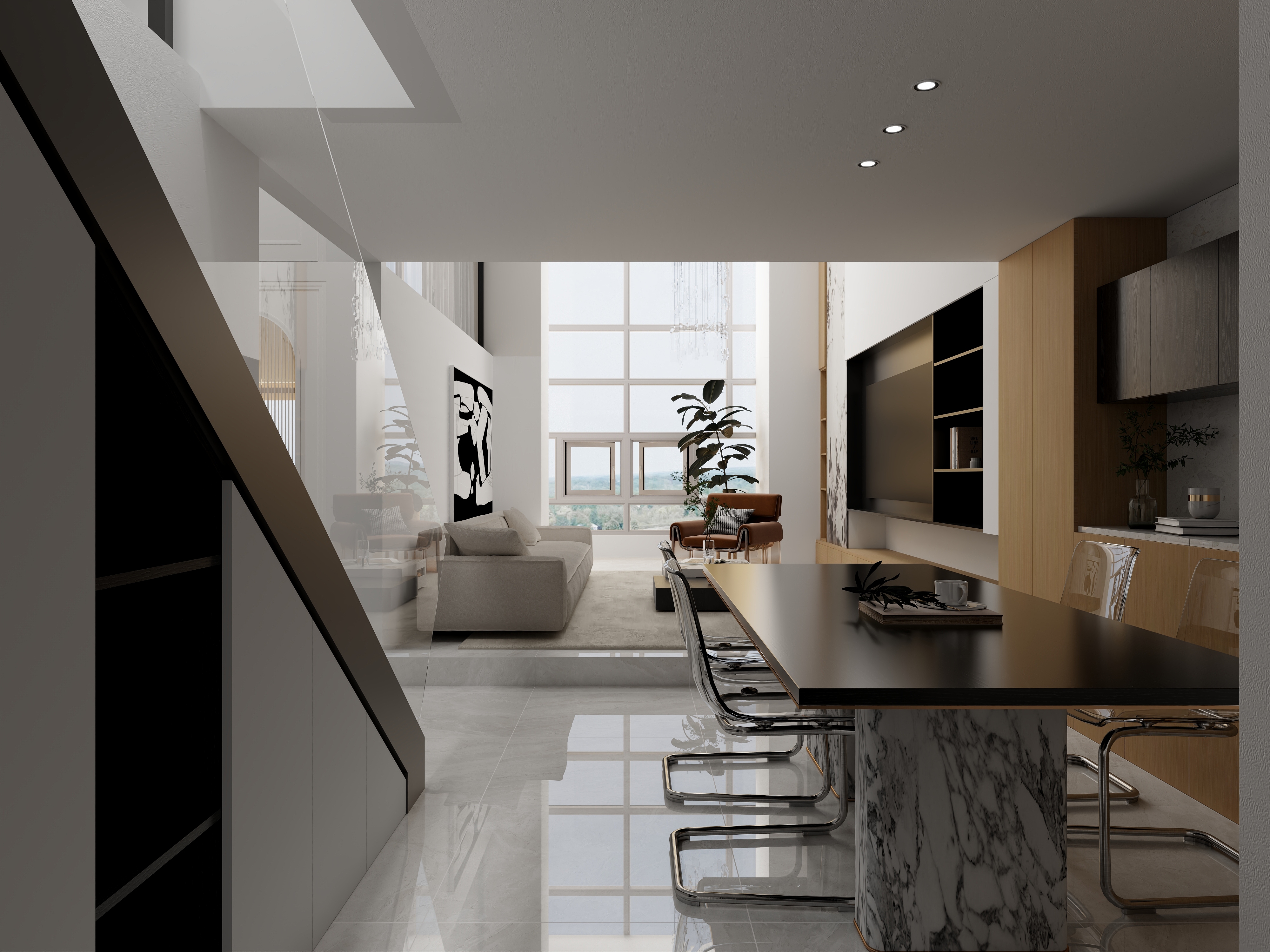 洲禾昇设计事务所-现代简约80㎡-装修设计方案