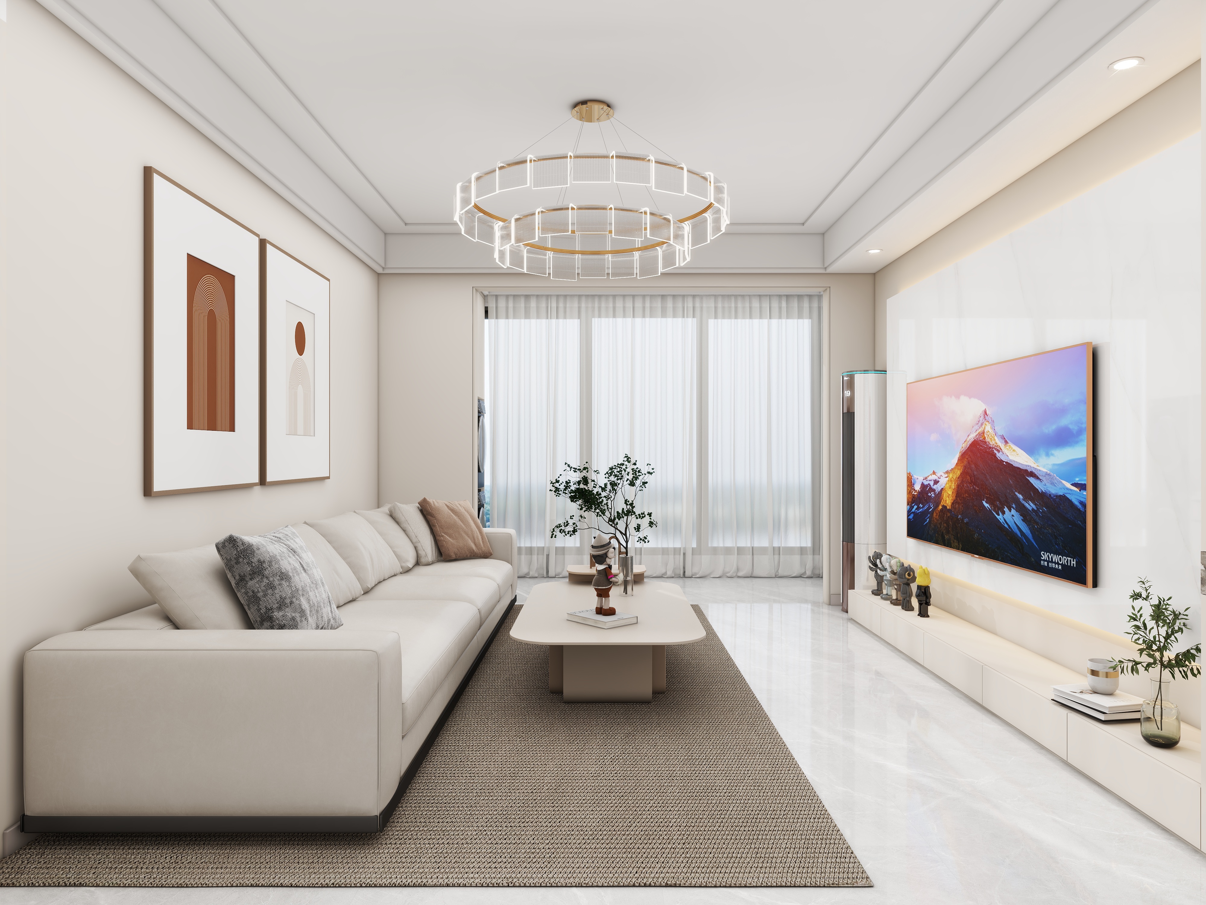 壹诺设计工作室-现代简约装修效果图