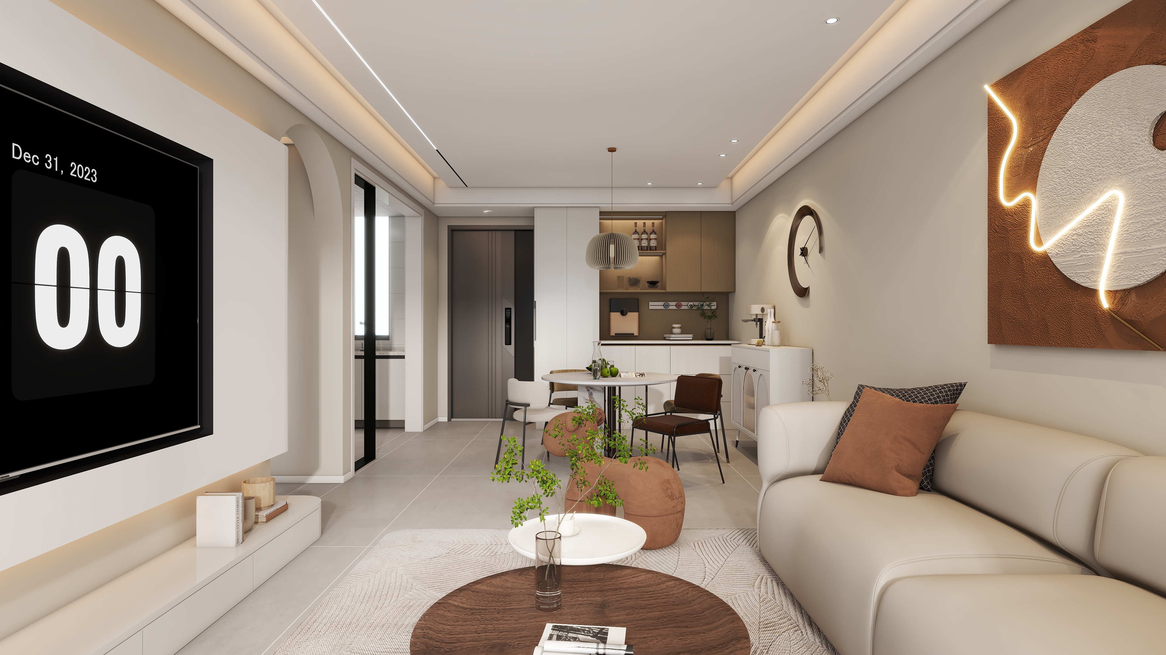 严宗宝-信达碧桂园90平装修效果图