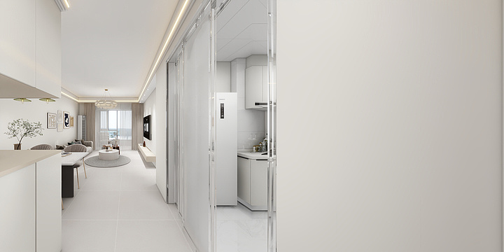 李娜娜1920-奶油风03户型-弘奕尚装饰-装修设计方案