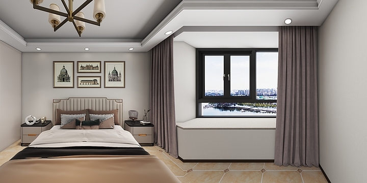 空间设计SUNRISE-美的海畔云城9#1003雅居-装修设计方案