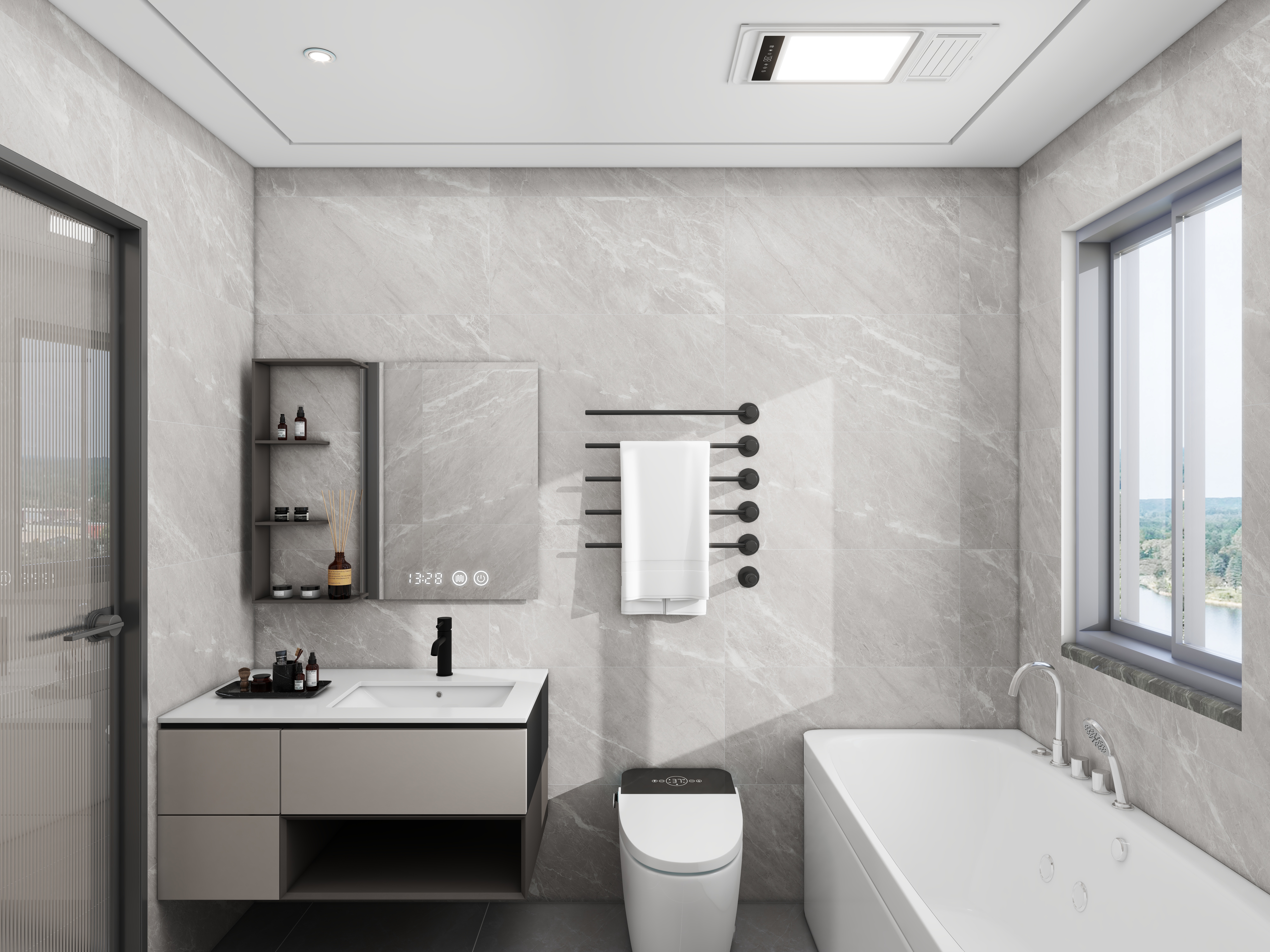 壹诺设计工作室-151㎡4室-现代简约装修效果图