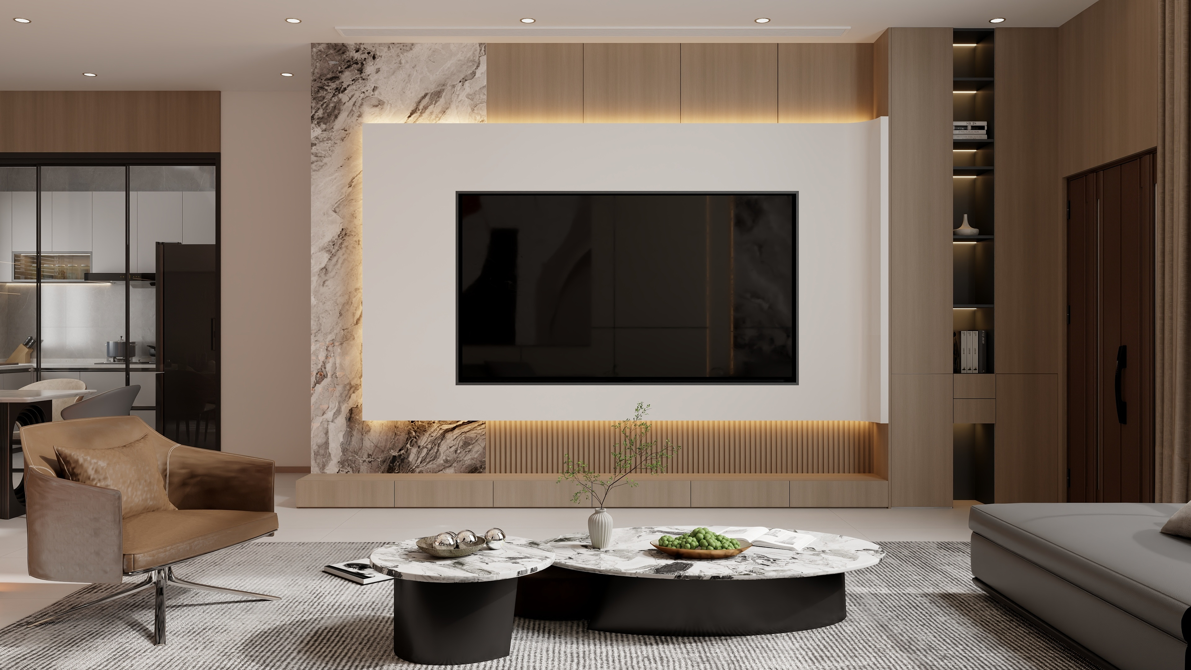 全案设计丨整家定制-【春吉宅】257m²现代风格私宅-装修设计方案