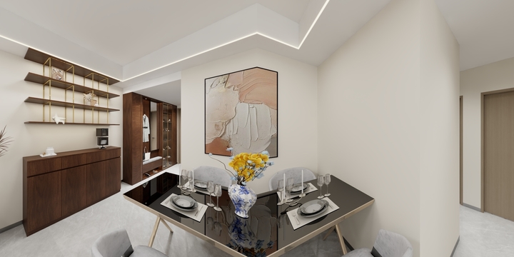 丶蔚蓝-星樾・山畔74㎡3室-装修设计方案