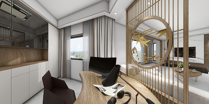 定制家具效果图设计-福佳-保利时光印象-装修设计方案