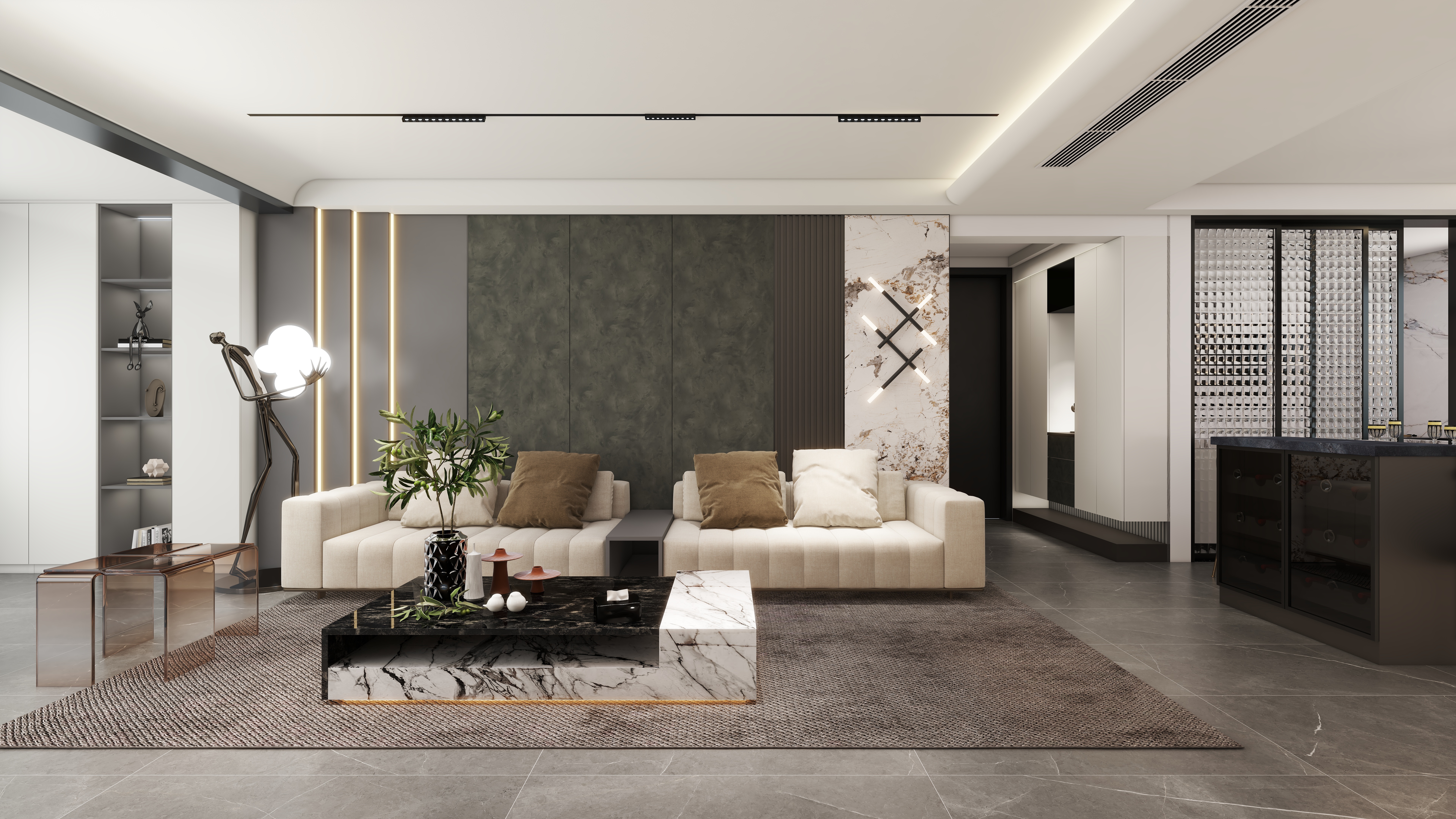 雨路Luis-154㎡3室现代轻奢三室-装修设计方案