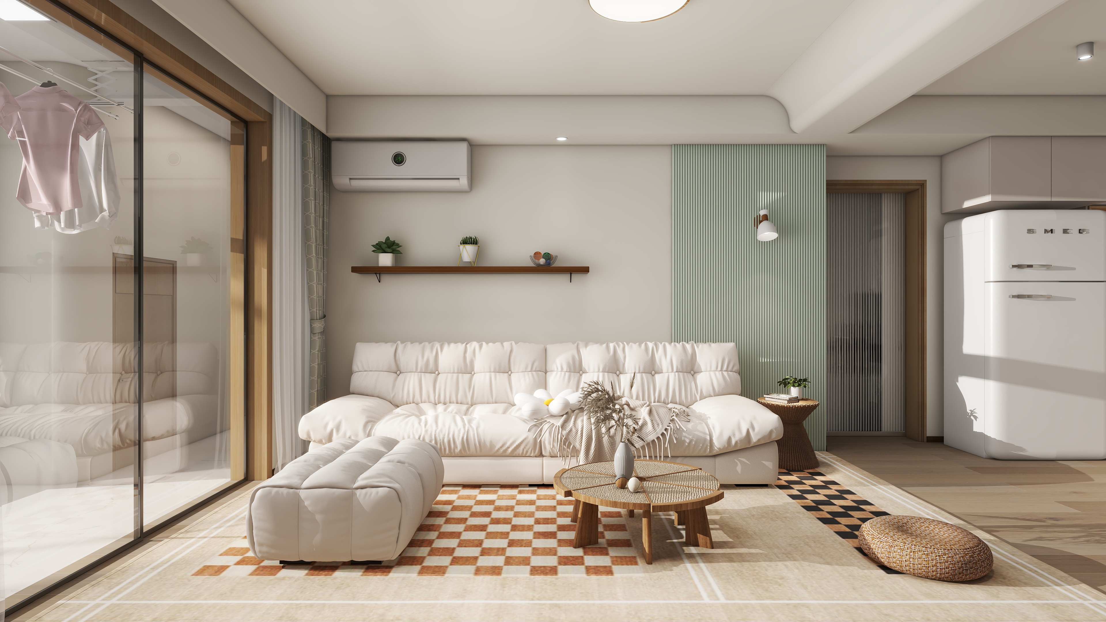 设计师-郭璇-汇丰荷苑-1期120㎡3室装修效果图