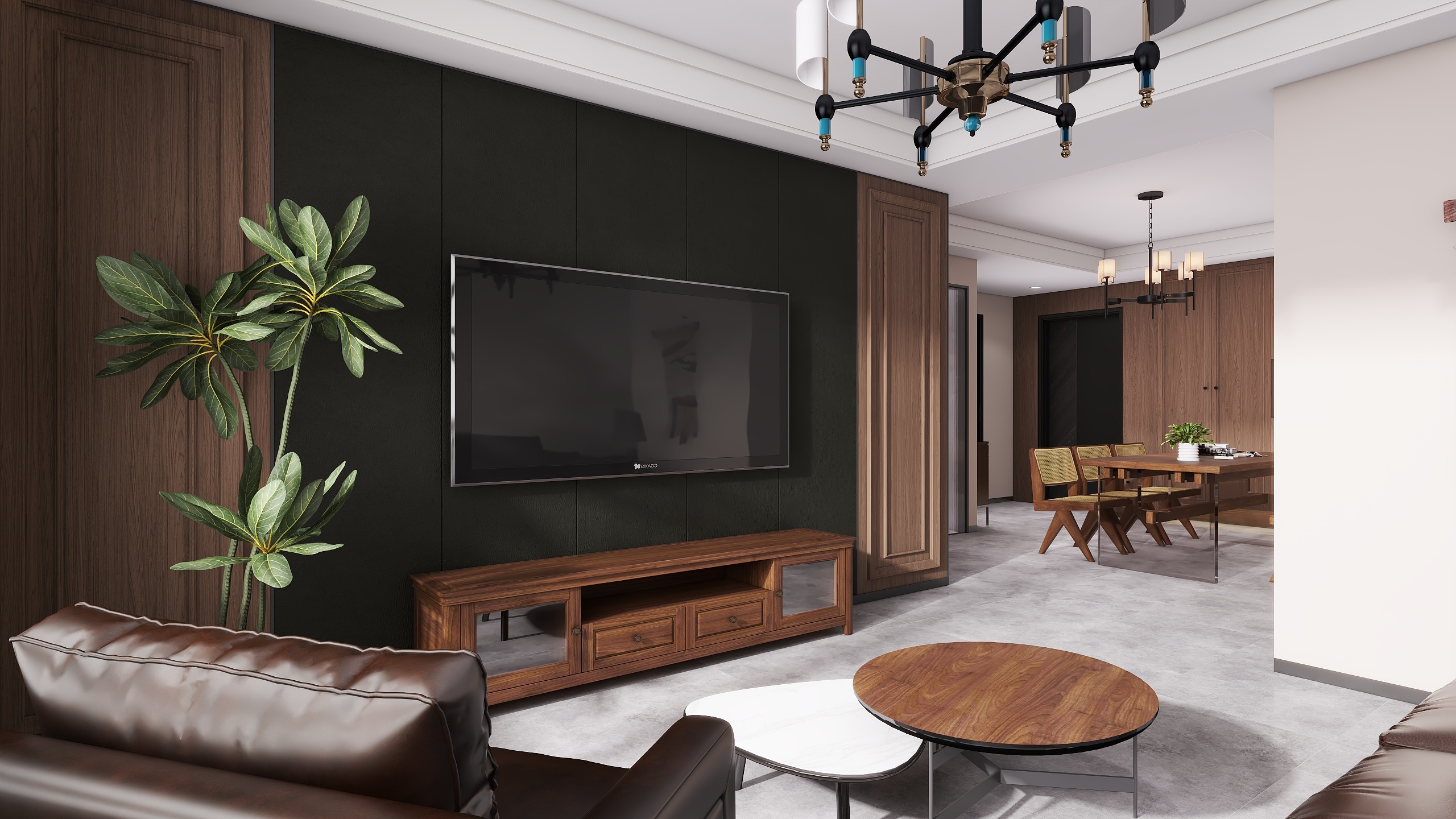 郭涛-小众美式89㎡两室装修效果图