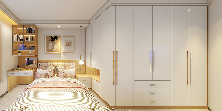 王治安-原木风卧室-装修设计方案