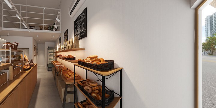 王肖-面包店-装修设计方案