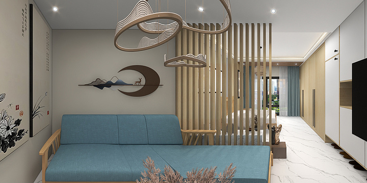 小张@设计-富力18-727二楼-装修设计方案