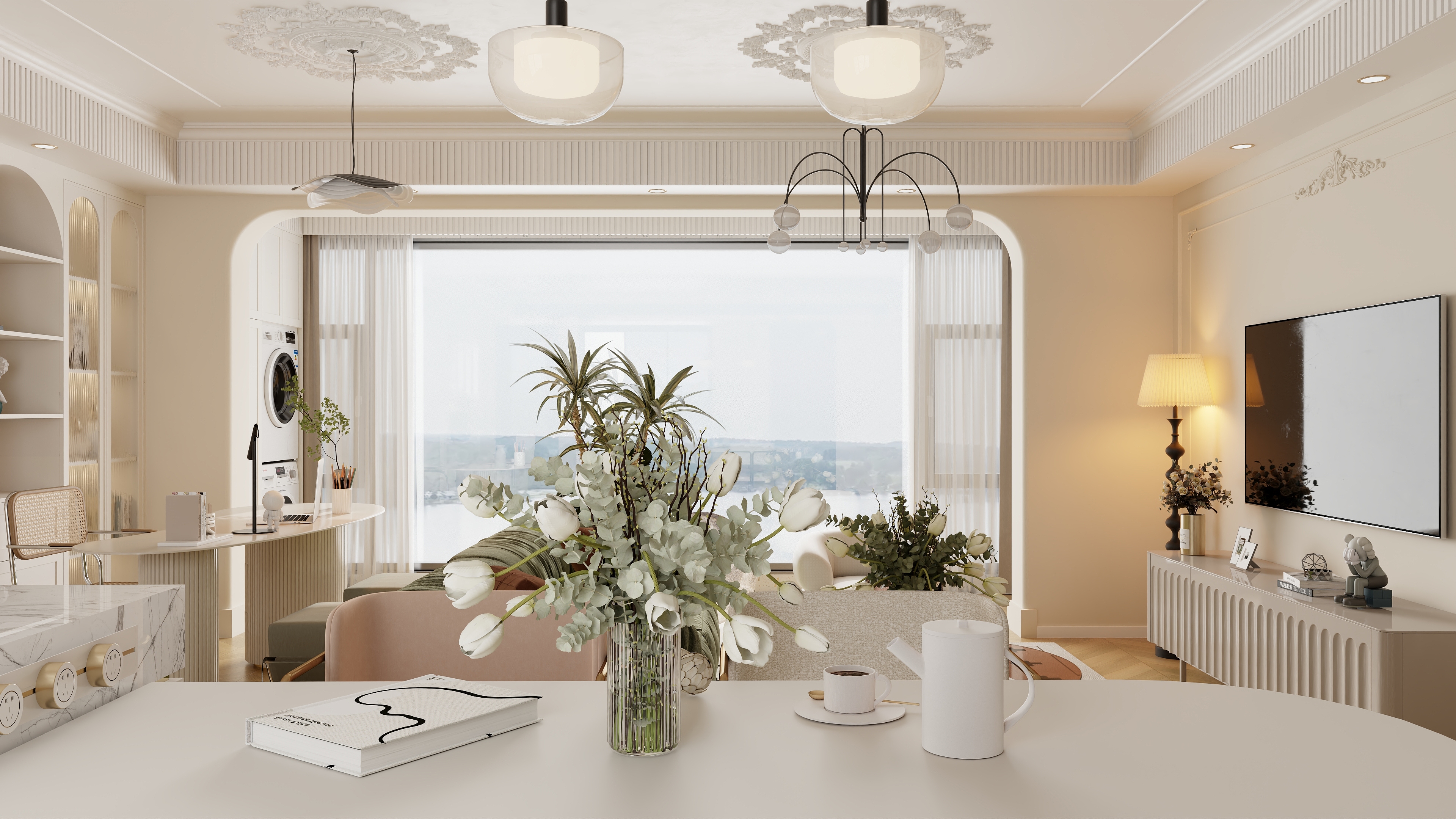 设计师啊斌-【圣诞小屋】92m²法式奶油-副本-装修设计方案