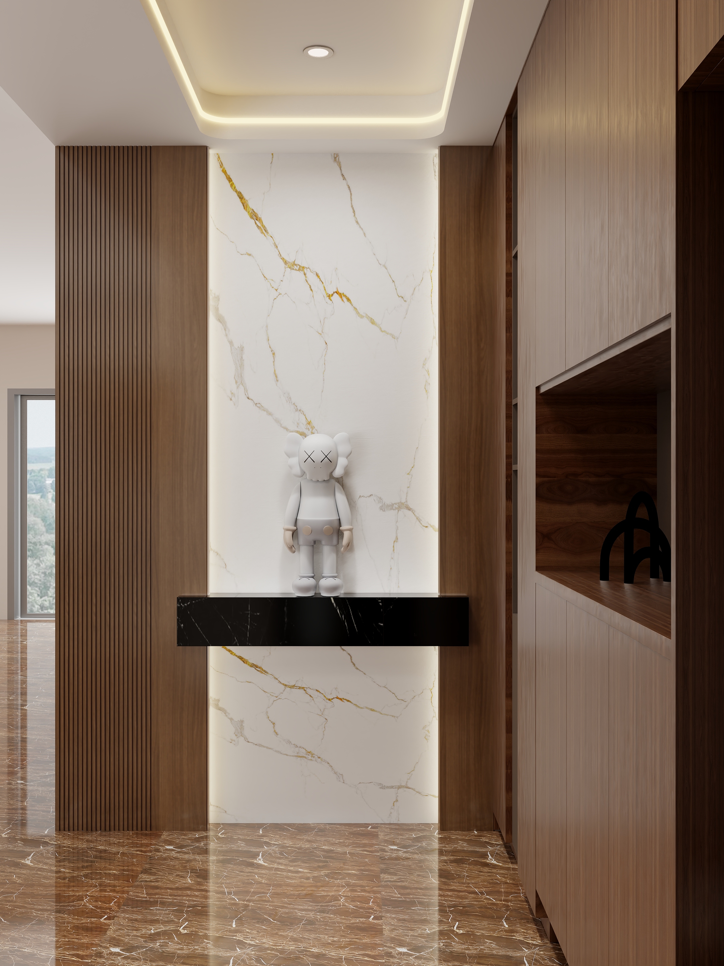 四川优瑞德装饰设计工作室-保利蝴蝶谷门厅造型修改-装修设计方案