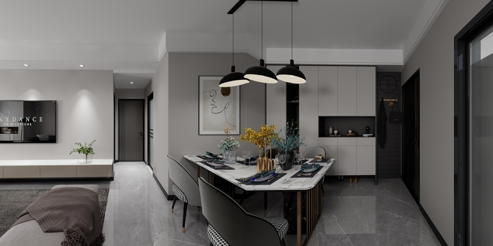 凯凯杨-五星现代城龙哥效果图-装修设计方案