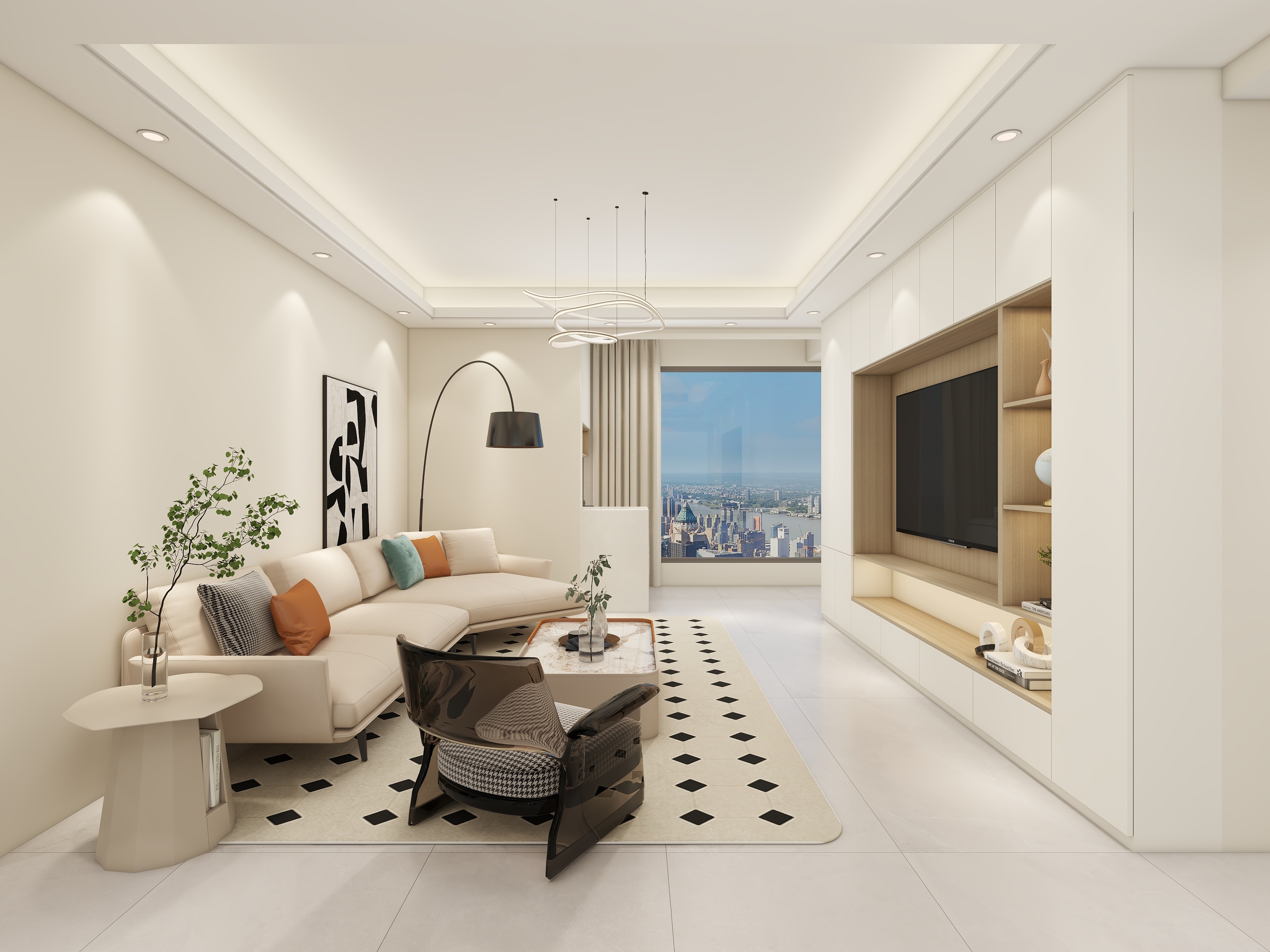 惠州装修找沫竹-水岸城-浅溢装修效果图